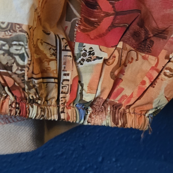 Easel Beige and Pink Stitch Detail Top - Picture 6 of 8